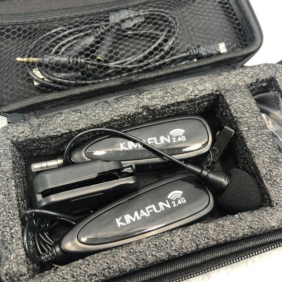 KIMAFUN Wireless Lavalier Microphone System, 2.4G Wireless Lapel Microphone - Picture 3 of 6